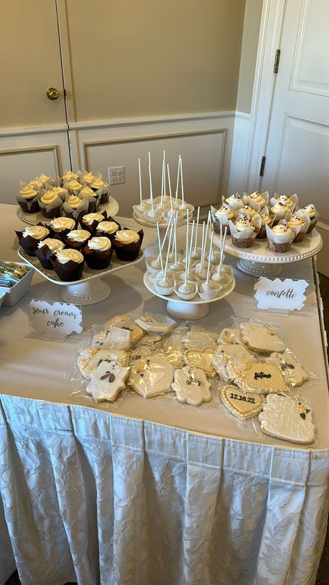 Bachelorette Party Sweets Table, Bridal Party Dessert Table, Champagne Showers Theme, Bachelorette Dessert Table, Champagne And Pearls Theme Party, Bridal Dessert Table, Champagne Bridal Shower Theme, Bridal Shower Dessert Table Ideas, Engagement Dessert Table