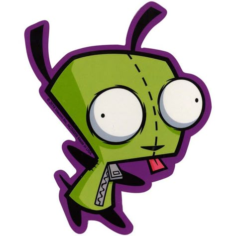 Invader Zim Gir, Zim Gir, Easy Diy Room Decor, Collage Drawing, Sketchbook Cover, Arte Punk, Cartoon Books, Tumbler Stickers, Dog Coloring Page