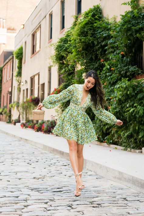 Friday in Florals - Wendy's Lookbook Floral Dress Outfit, Wendy Nguyen, Wendy's Lookbook, Floral Dress Outfits, Embroidered Tulle Dress, Prom Dresses Yellow, Classy Dress Outfits, Little White Dresses, Floral Dresses