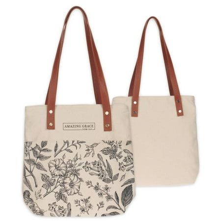 Christian Art Gifts Canvas Tote Bag for Women: Amazing Grace - 2 Corinthians 12:9 Inspirational Scripture for Shopping, Supplies, Books, Accessories, Creamy Brown Size: one size.  Color: Beige.  Gender: female.  Age Group: adult. Bible Study Bag, Books Accessories, Christian Art Gifts, Clear Tote Bags, Inspirational Scripture, Shopping Tote Bag, Amazing Grace, Art Gifts, Shopping Tote