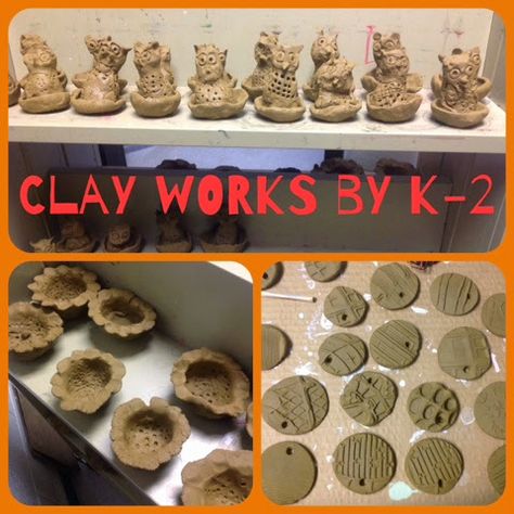 Clay Projects For Kids, Clay Lesson, Pottery Lessons, 2nd Grade Art, Kids Clay, Clay Studio, Elementary Art Projects, Pinch Pots, Kindergarten Art