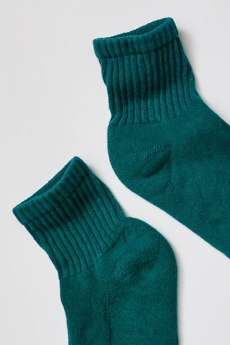 Solid Shortie Crew Socks | Free People Cute Socks Outfit, Vintage Socks, Sock Outfits, Cute Socks, Ribbed Texture, Simple Trendy Outfits, Colorful Socks, Mellow Yellow, Comfy Cozy