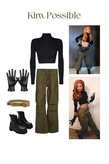 Kim Possible Costume Halloween, Kim Possible Kostüm, Casual Halloween Outfits Costumes, Halloween Costume Solo, Kim Possible Halloween, Kim Possible Outfit, Kim Possible Halloween Costume, Kim Possible Costume, Costumes For Women Halloween