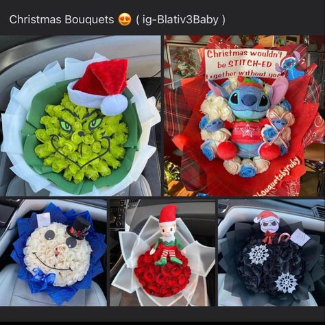 Christmas Bouquets Ideas, Holiday Flower Bouquet, Christmas Eternal Bouquet, Christmas Ribbon Bouquet, Flower Bouquet Christmas, Christmas Rose Bouquet, Christmas Ramo, Christmas Ramos, Christmas Bouquet Ideas