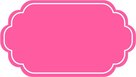 Barbie Frame, Frame Rosa, Tag Barbie, Banner Rosa, Banner Shapes, Label Shapes, Chalkboard Labels, Box Car, Color Rosa