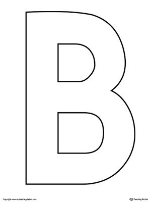 **FREE** Uppercase Letter B Template Worksheet. The Uppercase Letter B Template is an ultra useful, all-purpose letter template designed for use in a variety of crafts and activities to complement your alphabet studies. The Letter B Worksheets, Free Letter B Printables, Letter B Worksheets For Toddlers, Letter B Template Free Printable, The Letter B Crafts, Letter A Template Free Printable, Letter B Printable Free, Letter B Art Preschool, Letter B For Toddlers