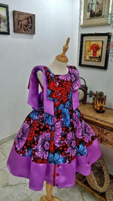 Children Kampala Gown Styles, Ankara For Kids Girls Dresses, Girl Gown Design, Children Ankara Style Girl, Ankara Style For Children, Children's Ankara Dress Styles, Kids Ankara Styles Children, Ankara Dress Styles For Kids, Ankara Style For Kids