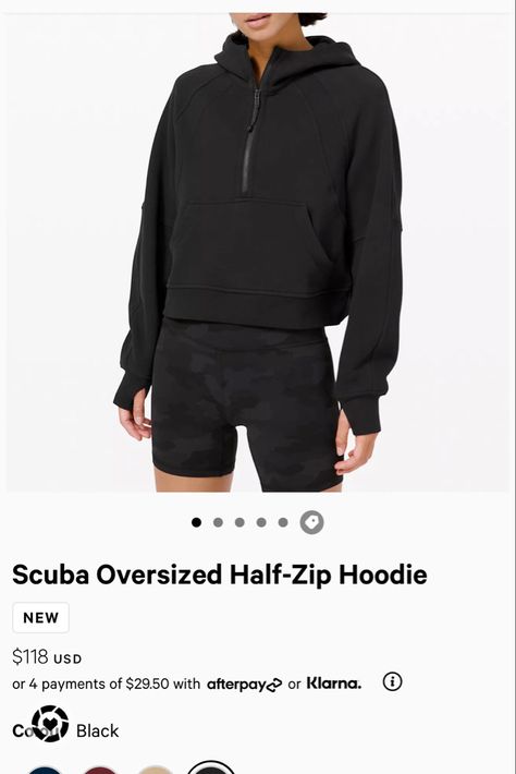 Scuba Half Zip, Lululemon Outfits, Hoodie Aesthetic, Half Zip Hoodie, Lulu Lemon, Birthday Wishlist, Zip Up Sweater, Christmas Wishlist, Etsy Candles