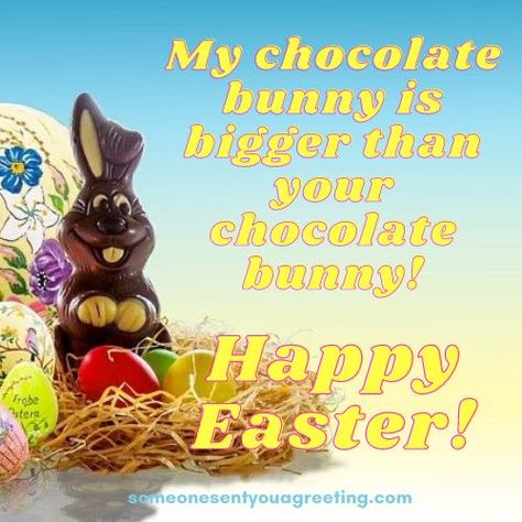 Enjoy Easter with these funny quotes and wishes. Simply click to see all the Easter messages. Happy Easter! #easter #easterquotes #quotes #wishes Funny Easter Wishes, Quotes To Write, Easter Wishes Messages, Easter Messages, Chocolate Easter Bunny, Easter Quotes, Resurrection Sunday, Happy Easter Everyone, Easter Wishes