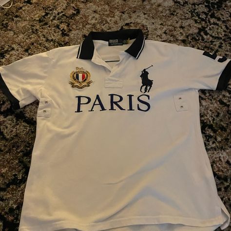 Big Letter Logo Polo Shirt Brand New Bought For 105 Polo Country Ralph Lauren, Expensive Fits Men, Ralph Polo Lauren Outfits, Streetwear Polo Shirt, Old Money Men Fashion, Polo Shirt Aesthetic, Ralph Lauren Clothes, Polo Aesthetic, Polo Fits