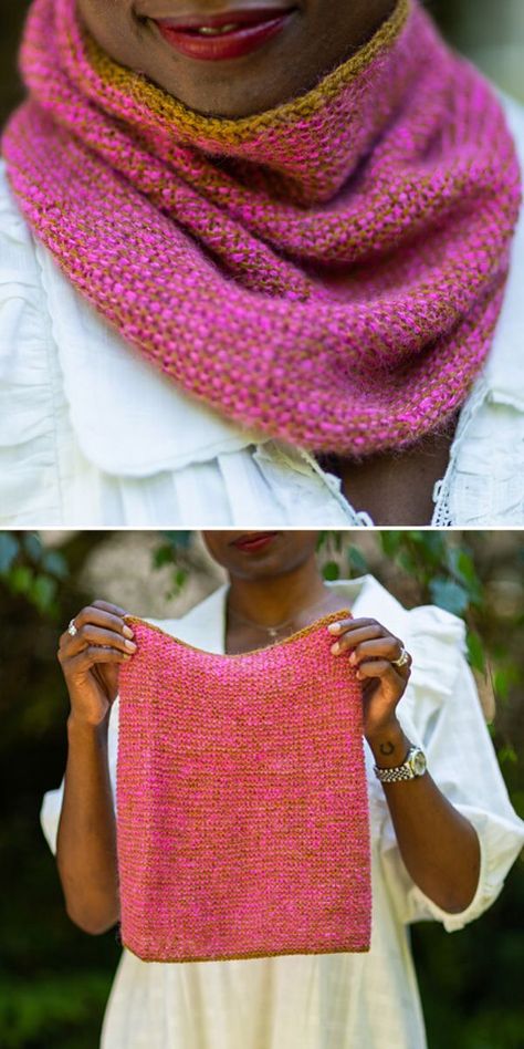 Simple Knit Cowl Pattern Free, Knitting Patterns Free Scarf Cowls, Easy Cowl Knitting Pattern, Snood Knitting Pattern, Knit Cowl Pattern, Knitted Cowls, Knit Cowl Pattern Free, Crochet Cowls, Knitted Cowl Scarves