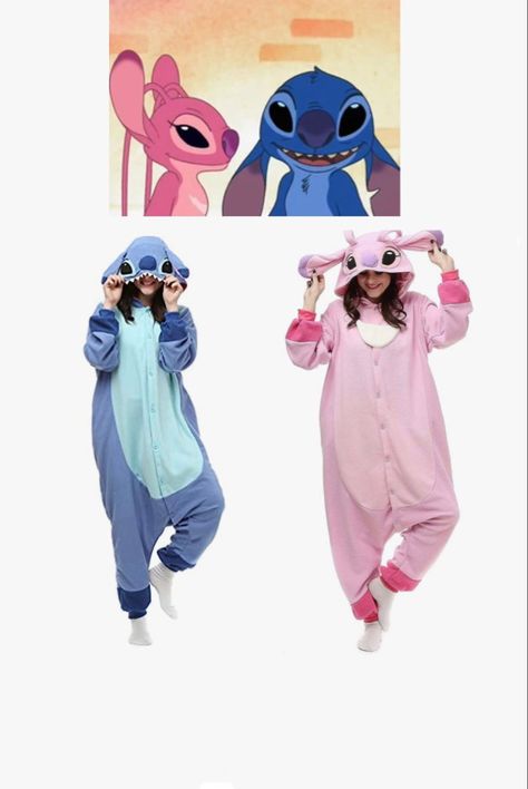 Angle And Stitch Halloween Costume, Stitch And Angel Halloween Costume, Angel Lilo And Stitch Costume, Stitch And Angel Costume, Bestie Costumes, Stitch Halloween Costume, Lilo And Stitch Costume, Angel Lilo And Stitch, Halloween Costumes Teenage Girl