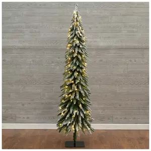 Best Slim Flocked Christmas Tree, Hobby Lobby Pencil Tree, Slender Christmas Tree, Slim Christmas Tree Ideas Decorating, 5 Foot Christmas Tree, Alpine Christmas Tree, Christmas Tree In Basket, Alpine Tree, Christmas Decorations Centerpiece