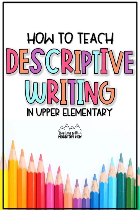 Descriptive Language Activities, Descriptive Writing Activities Grade 5, Writing Descriptive Sentences, Creative Writing Activities Elementary, Teaching Descriptive Writing, Creative Writing Elementary, How To Teach Creative Writing, Descriptive Words Writing, 5th Grade Writing Activities