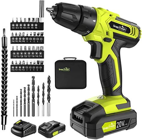 Amazon.com : battery cordless drill Magnetic Drill, Drill Set, Impact Driver, Drill Driver, Combo Kit, Led Work Light, Cordless Drill, Electric Drill, Power Drill