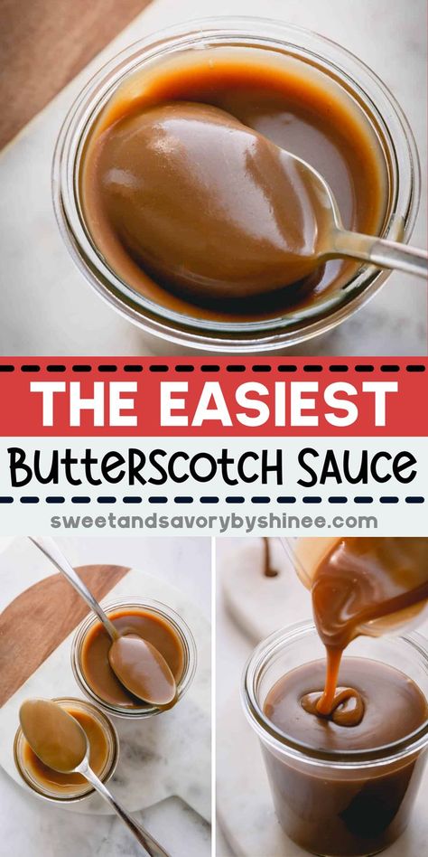 Butterscotch Sauce Recipe Easy, Butterscotch Simple Syrup, Diy Butterscotch Syrup, How To Make Butterscotch Sauce, Homemade Butterscotch Syrup, Easy Butterscotch Sauce, Homemade Butterscotch Sauce, Butterscotch Syrup Recipe, Diy Butterscotch