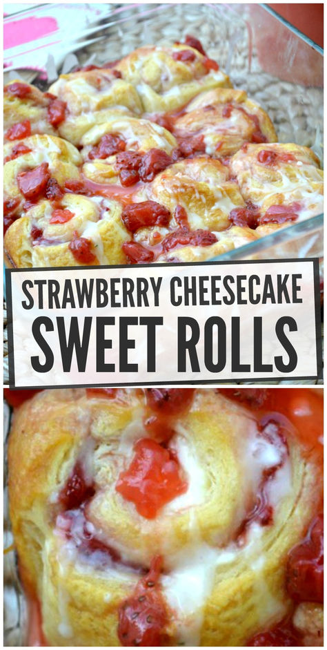 Cheesecake Breakfast, Sweet Roll Recipe, Breakfast Rolls, Breakfast Sweets, Oreo Dessert, Sweet Rolls, Cinnamon Rolls Homemade, Best Breakfast Recipes, Strawberry Cheesecake