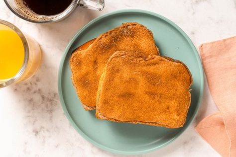 Cottage Cheese Cinnamon Toast Recipe: How to Make It Cinnamon Toast Recipe, Dessert For Breakfast, Cottage Cheese Recipes, Recipe Breakfast, Small Food Processor, Cheese Toast, Protein Packed Breakfast, Cinnamon Toast, High Protein Breakfast