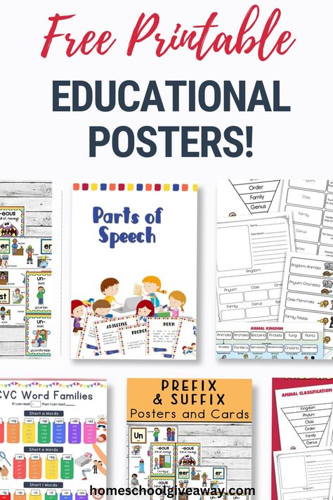 homeschooling posters, educational posters, Educational Posters Design, Free Posters For Classroom, Educational Charts Free Printable, Homeschool Posters Free, Free Printable Classroom Posters, Homeschooling Space, Printable Educational Posters, Posters To Print, English Classroom Posters