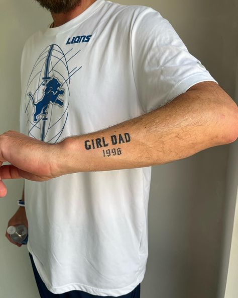 Felt like a fitting tattoo to post today! Happy Father’s Day to all the amazing Dad’s out there! 🩵 - - - - #girldad #tattooideas #tattoos #fathersday #nwi #dadtattoo Father Tattoos, Dad Tattoos, Girl Dad, June 16, Happy Father, The Amazing, Felt, Tattoos, On Instagram