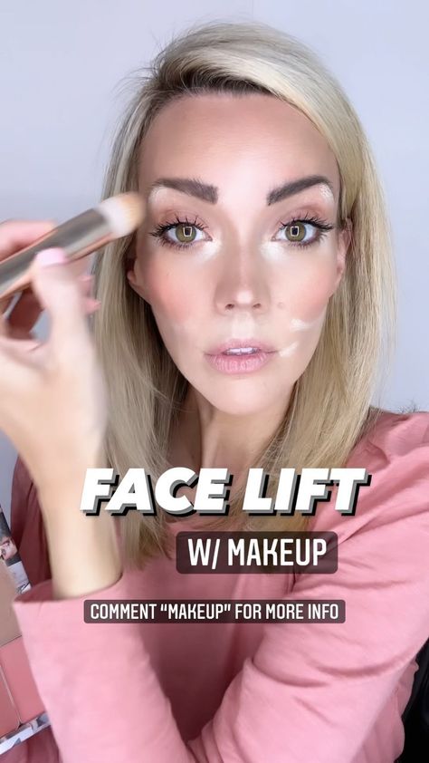 katetwigg on Instagram: 😱Face Lifting Makeup?!?! YES! 👏🏻You can use contour and brighter foundation shades to give the look of a more lifted defined face! 👏🏻In… Instant Face Lift Makeup, Contour Face Lift, Face Lifting Makeup, Defined Face, Cheek Lift, Instagram Face, Light Foundation, Easy Makeup Tutorial, Face Lifting