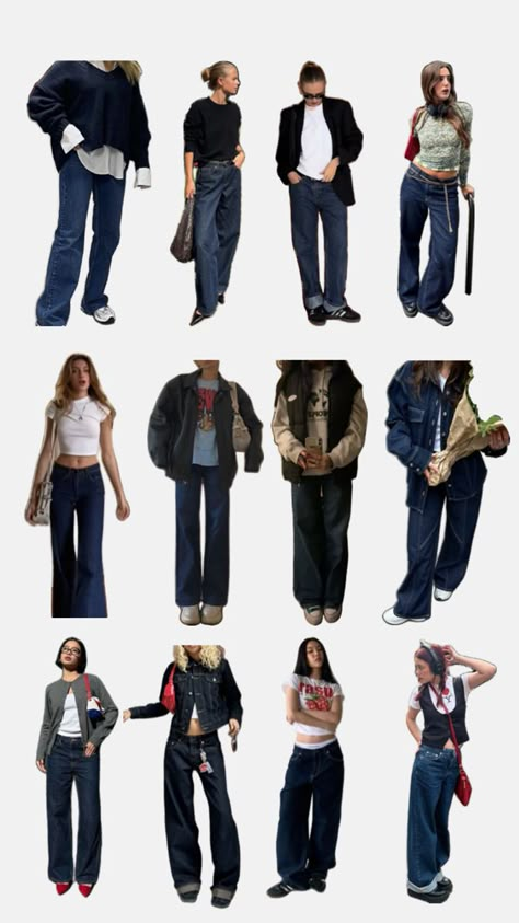 Blue Jeans Outfit Summer, Blue Jeans Outfit Winter, Dark Blue Jeans Outfit, Blue Jeans Outfit, Tomboy Outfit Ideas, Cute Professional Outfits, Blue Jean Outfits, Downtown Outfits, Easy Trendy Outfits