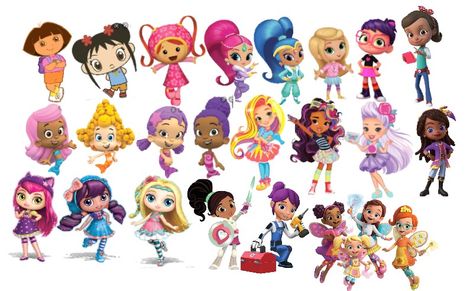 Nick Jr Girls Disney Jr Shows, Kids Show Characters, Unlocked Memories, Nick Jr Games, Nick Jr Characters, 2000s Childhood, Kai Lan, Official Disney Princesses, Bars And Melody