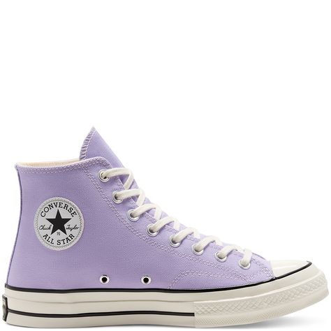 Light Purple Converse, Emo Sneakers, Lavender Converse, Lilac Converse, Lavender Shoes, Canvas Converse, Lilac Shoes, Quinceanera Shoes, Cute Converse Shoes