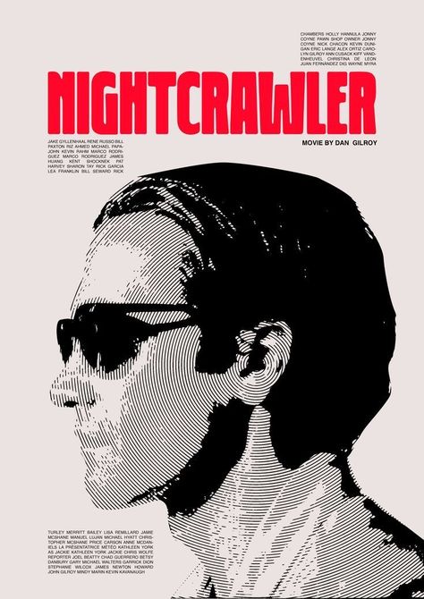 Night Crawler Poster, Nightcrawler Movie Poster, Graphic Design Posters Movie, Sigma Movie Posters, Alternative Movie Posters Graphic Design, Sigma Poster, Nightcrawler Wallpaper, Nightcrawler Poster, Nightcrawler Movie