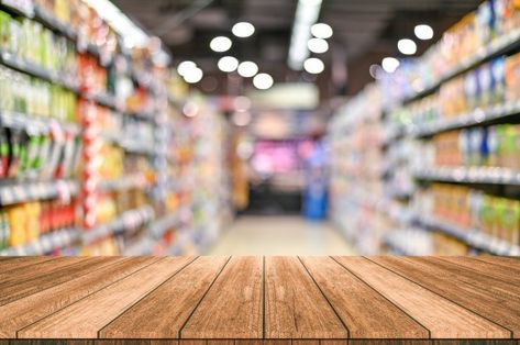 Empty top wooden table with supermarket ... | Premium Photo #Freepik #photo #background #food #sale #abstract Template Produk, Product Background, Background Food, Picture Editing Apps, Creative Photography Techniques, Blur Background, Social Media Marketing Tools, Blurred Background, Creative Advertising