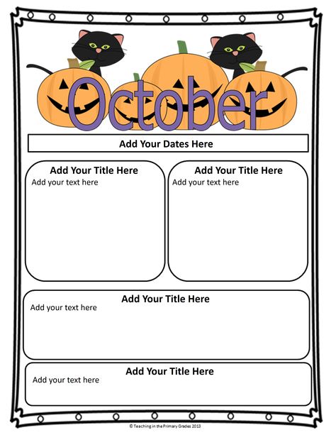 Keep parents up to date with these editable newsletter templates! $ October Preschool Newsletter Template Free, October Newsletter Preschool, Teacher Newsletter Template Free, October Newsletter Template, Homework Template, Burlap Classroom, Teacher Newsletter Template, October Newsletter, News Letters