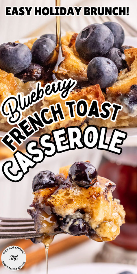 Looking for an easy make-ahead french toast recipe? This easy French toast is the perfect brunch casserole recipe.  It's simple and easy to make and delicious served with maple syrup.  Save this easy breakfast recipe for later! Make Ahead French Toast, Brunch Casserole Recipes, Overnight French Toast Casserole, Easy French Toast Bake, Awesome French Toast Recipe, Weekend Baking, Christmas Breakfast Casserole, Blueberry French Toast Casserole, French Toast Casserole Overnight