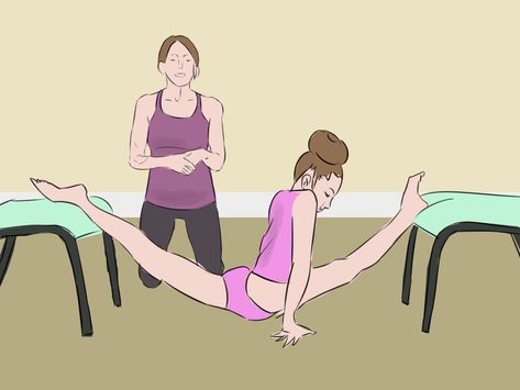 How to Improve Your Over Splits Safely: 10 Steps (with Pictures) Flexible Hips, Doing The Splits, Over Splits, Muscle Tear, The Splits, Get Scared, How To Do Splits, Easy Stretches, 12 Steps