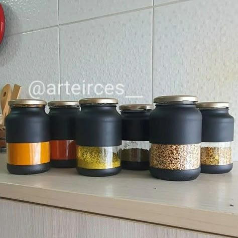 Diy Pot En Verre, Vidros Decorados Ideas, Color Tips, Diy Glass Bottle Crafts, Tin Can Crafts, Astuces Diy, Diy Jar Crafts, Glass Bottle Crafts, Jar Diy