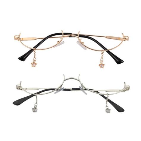 Half Glasses Frames, Chains For Glasses, Glasses Without Frame, No Frame Glasses, Glasses With Chain, Lens Eyes, Glasses Jewelry, Half Frame Glasses, Eyes Glasses