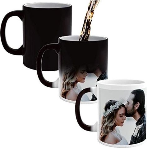 Welcome to New Golden Mugs Uniquely designed mugs created with love just for you. ⚛️ Content: 80% Porcelain 20% Ceramic 📏 9.5 cm long and 24 cm circle, ☕️11 Fluid oz.(0.33l) 👍🏻The high quality mug is the perfect gift for anyone. 📦It will be delivered to you in unbreakable special packaging without any problems. Only printed on the highest quality mugs. The print will never fade no matter how many times it is washed. ️Packaged and sent from Istanbul. 💪🏻 Anti-Scratch, Fadeless A Quality Prin Logo Foto, Photo On Mug, Customised Mugs, Personalized Coffee Mugs, Custom Coffee, Black Exterior, Mug Design, Coffee Colour, Make Color