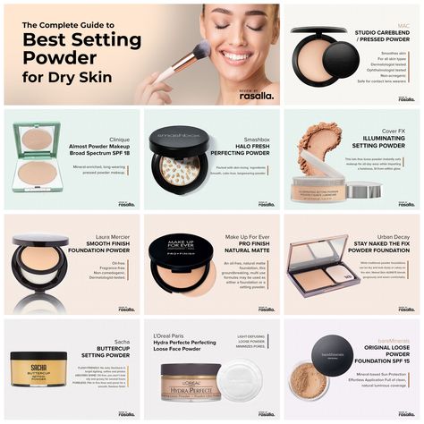 Best Compact Powder For Dry Skin, Best Powder For Dry Skin, Powder Foundation For Dry Skin, Face Powder For Dry Skin, Best Makeup For Dry Skin, Best Makeup Products For Dry Skin, Best Setting Powder For Dry Skin, Dry Skin Makeup Products, Makeup Hacks For Dry Skin