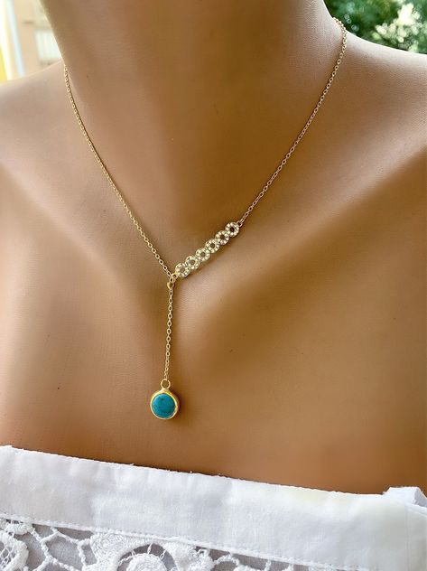 Excited to share this item from my #etsy shop: Natural Turquoise Necklace, Gold Plated Blue Necklace, Birthday Gift, Gemstone, Turquoise Pendant, Gift for Her, Rhinestone Charm, Blue Love Turquoise Jewelry Set, Dainty Choker Necklace, Best Gift For Wife, Star And Moon Necklace, Turquoise Boho, Natural Stones Necklace, Gemstone Necklace Pendant, Blue Jewelry, Blue Necklace