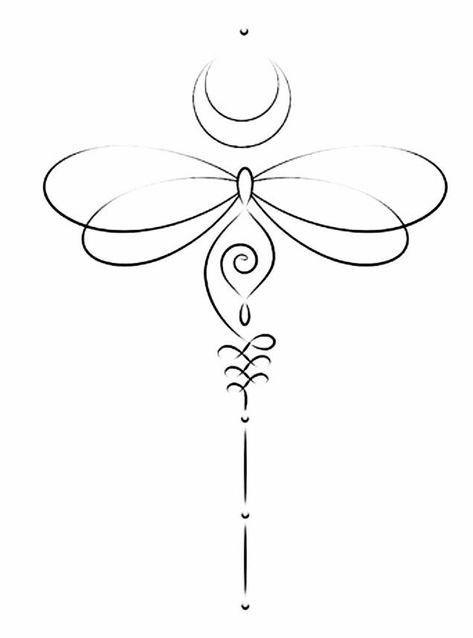 Dragonfly Tattoo Design, Unalome Tattoo, Spiritual Tattoos, Dragonfly Tattoo, Spine Tattoos, Elegant Tattoos, Simplistic Tattoos, Creative Tattoos, Mini Tattoos