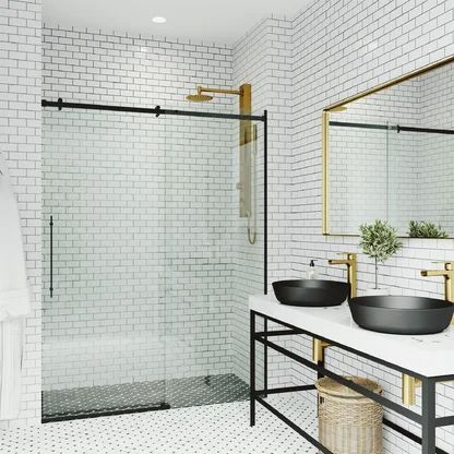 Luxury Shower & Tub Doors | Discover The Design World's Best Brands | Perigold Bathroom Shower Fixtures, Laundry Remodel, Shower Sliding Glass Door, Tub Door, Bathroom Ambiance, Frameless Sliding Shower Doors, Frameless Shower Door, Bathroom Layouts, Bathtub Doors