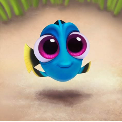 Cute Anime Pfp, Baby Dory, Purple Pfp, Disney Mignon, Cute Disney Characters, Desain Quilling, Cute Disney Pictures, Finding Dory, Art Disney