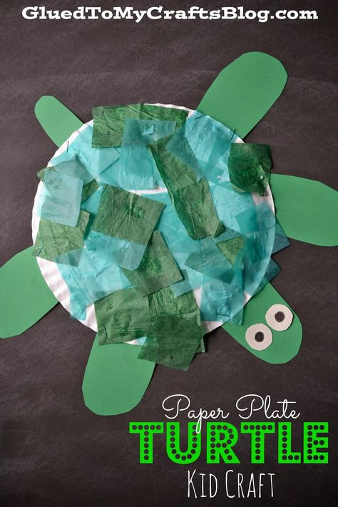 Your little ones will love making this fun, summer pet. Check out the tutorial for the Paper Plate Turtle via @stacey_gibbon. Paper Plate Turtle, Room Activities, Pets Preschool Theme, Turtle Crafts, Kid Craft, Daycare Crafts, Paper Plate Crafts, Paper Ideas, Plate Crafts