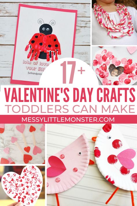 Preschool Valentine Crafts, Toddler Valentine Crafts, Roses Valentine, Valentines Bricolage, Hadiah Valentine, February Crafts, Easy Valentine Crafts, Crafts For Toddlers, Kartu Valentine