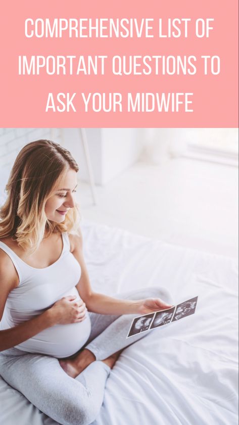 List of questions to ask your midwife Questions To Ask Midwife, Midwife Questions, First Prenatal Visit, Pregnancy Doctor, Third Pregnancy, Hospital Birth, Birth Center, Prenatal Care, Birth Plan