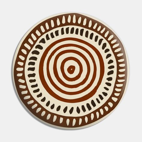 Boho circle design with elements from traditional african mudcloth patterns. -- Choose from our vast selection of pins to match with your desired size to make the perfect custom pin. Pick your favorite: Movies, TV Shows, Art, and so much more! Available in small and large. Perfect to wear or to decorate your bag or backpack with. Ancient Design Pattern, Egyptian Inspired Art, African Patterns Design, Africa Art Design Pattern, Boho Prints Pattern, African Tiles, African Pattern Art, Boho Motifs, African Logo