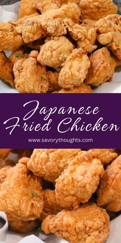 Japanese Fried Chicken. Best Fried Chicken Recipe, Chicken Karaage, Japanese Fried Chicken, Better Than Takeout, Chinese Cooking Recipes, Fried Chicken Recipe, Cashew Chicken, Chicken Tender Recipes, Chicken Main Dishes