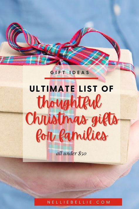 These are thoughtful and personal gift ideas my family would love to receive. Best of all is that they fall under $50. Most of them...well under that $50! #giftideas #families #inexpensive Christmas Ideas For Family Gifts, Personal Gifts For Family, Holiday Gift Ideas For Family, Gifts For Family Friends Christmas, Best Christmas Gifts For Families, Christmas Gift Ideas Diy Families, Personalized Gifts For Families, Unique Gifts For Families, Family Member Christmas Gifts