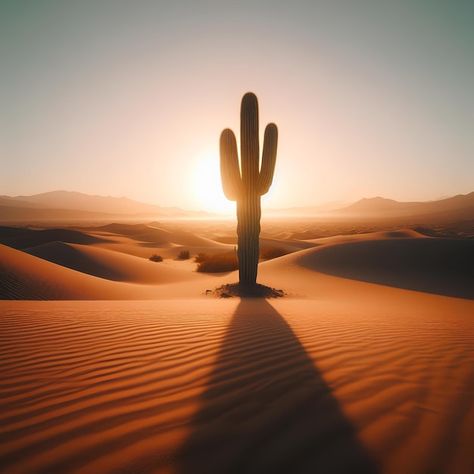 Download this Premium Photo about Cactus in the desert with sunset, and discover more than 60 Million Professional Stock Photos on Freepik Desert Sunset Photography, Cactus Sunset, Sunset Cactus, Desert Animal Photography, Cactus Desert Photography, Cactus, Plants