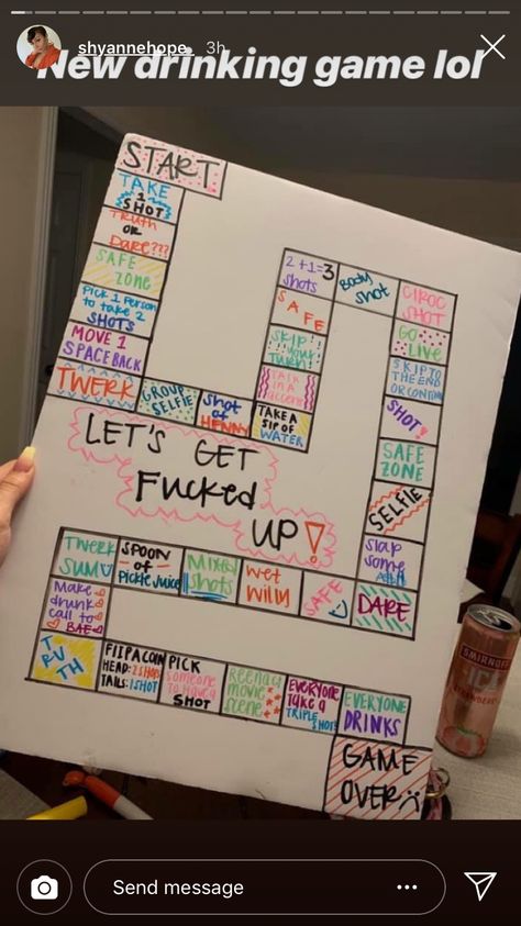 Drunk Games, Drinking Board Games, Girls Night Games, Alcohol Games, Diy Party Games, Bored Games, Game Night Parties, Teen Party Games, Drinking Games For Parties