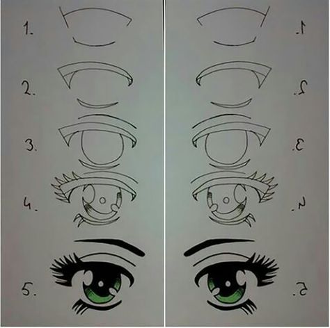 Trin For Trin Tegning, Realistic Eye Drawing, Manga Eyes, Eye Drawing Tutorials, 얼굴 드로잉, Eyes Drawing, Drawing Faces, Anime Eye Drawing, Digital Painting Tutorials